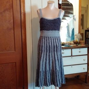 Purple Knit Flair Boho Dress BCBG Maxazria Festival Dress